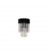 Poland Wall Lamp 3 Light E14 Matt Black Clear Sculpted Glass-4