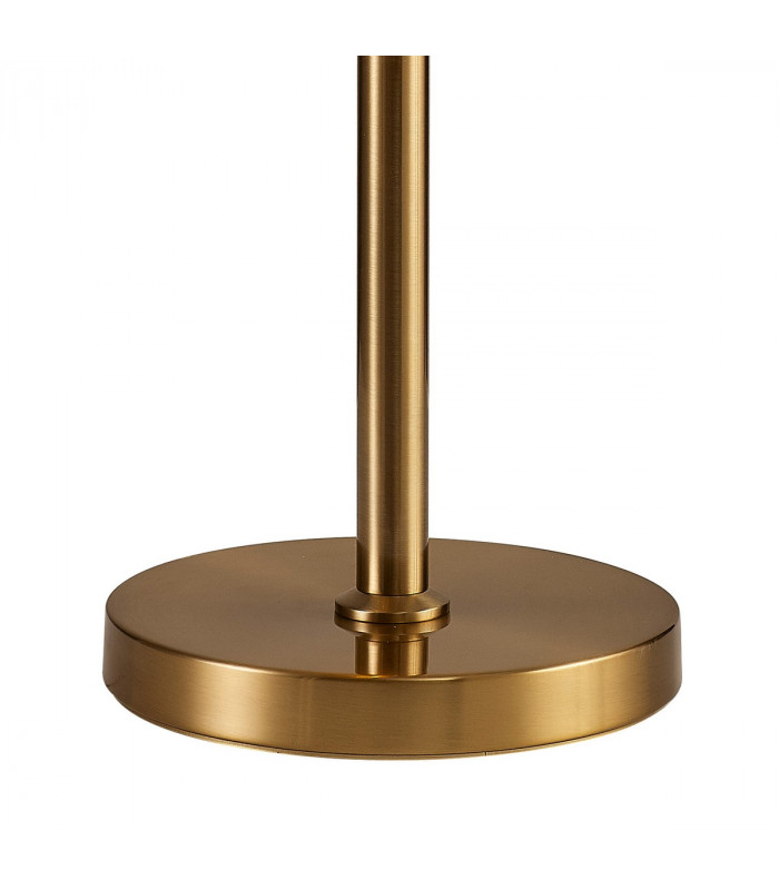 Poland Table Lamp 3 Light E14 Brass Cognac Sculpted Glass-7