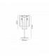 Poland Table Lamp 3 Light E14 Polished Nickel Cognac Sculpted Glass-2