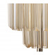 Poland Table Lamp 3 Light E14 Polished Nickel Cognac Sculpted Glass-6