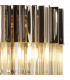 Poland Table Lamp 3 Light E14 Polished Nickel Cognac Sculpted Glass-7