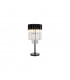 Poland Table Lamp 3 Light E14 Matt Black Clear Sculpted Glass-1