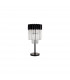 Poland Table Lamp 3 Light E14 Matt Black Clear Sculpted Glass-4