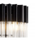 Poland Table Lamp 3 Light E14 Matt Black Clear Sculpted Glass-7