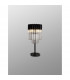 Poland Table Lamp 3 Light E14 Matt Black Clear Sculpted Glass-9