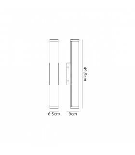 Glen Wall Lamp Large 12W LED 4000K 848lm IP44 Sand Black-2