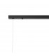 Marshall Linear Ceiling Pendant 9 Light G9 Satin Black Chrome Plated Glass-7