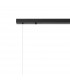Marshall Linear Ceiling Pendant 9 Light G9 Satin Black Opal Glass-7