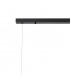 Marshall Linear Ceiling Pendant 9 Light G9 Satin Black Smoke Plated Glass-7