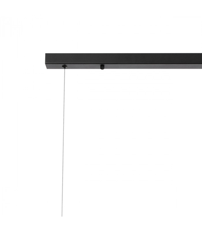 Marshall Linear Ceiling Pendant 9 Light G9 Satin Black Smoke Plated Glass-7