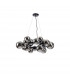 Marshall Circular Ceiling Pendant 16 Light G9 Satin Black Chrome Plated Glass-4