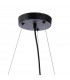 Marshall Circular Ceiling Pendant 16 Light G9 Satin Black Chrome Plated Glass-5