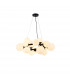 Marshall Circular Ceiling Pendant 16 Light G9 Satin Black Opal Glass-1