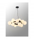 Marshall Circular Ceiling Pendant 16 Light G9 Satin Black Opal Glass-3