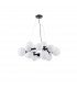 Marshall Circular Ceiling Pendant 16 Light G9 Satin Black Opal Glass-4