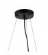 Marshall Circular Ceiling Pendant 16 Light G9 Satin Black Opal Glass-5