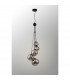 Marshall Ceiling Pendant 5 Light G9 Satin Black Chrome Plated Glass-3
