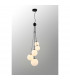 Marshall Ceiling Pendant 5 Light G9 Satin Black Opal Glass-3