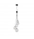 Marshall Ceiling Pendant 5 Light G9 Satin Black Opal Glass-4