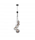 Marshall Ceiling Pendant 5 Light G9 Satin Black Smoke Plated Glass-1