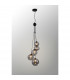 Marshall Ceiling Pendant 5 Light G9 Satin Black Smoke Plated Glass-3