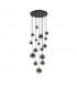 Marshall Ceiling Pendant 16 Light G9 Satin Black Chrome Plated Glass-6