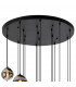 Marshall Ceiling Pendant 16 Light G9 Satin Black Chrome Plated Glass-7