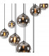 Marshall Ceiling Pendant 16 Light G9 Satin Black Chrome Plated Glass-8