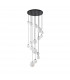 Marshall Ceiling Pendant 16 Light G9 Satin Black Opal Glass-4