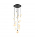 Marshall Ceiling Pendant 16 Light G9 Satin Black Opal Glass-5