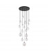 Marshall Ceiling Pendant 16 Light G9 Satin Black Opal Glass-6