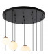Marshall Ceiling Pendant 16 Light G9 Satin Black Opal Glass-7