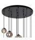 Marshall Ceiling Pendant 16 Light G9 Satin Black Smoke Plated Glass-7