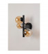 Marshall Wall Lamp 3 Light G9 Satin Black Amber Plated Glass-7