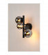 Marshall Wall Lamp 3 Light G9 Satin Black Chrome Plated Glass-3