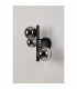 Marshall Wall Lamp 3 Light G9 Satin Black Chrome Plated Glass-7