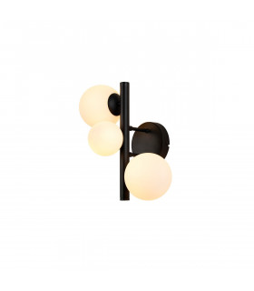 Marshall Wall Lamp 3 Light G9 Satin Black Opal Glass-1