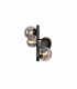 Marshall Wall Lamp 3 Light G9 Satin Black Smoke Plated Glass-1