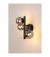 Marshall Wall Lamp 3 Light G9 Satin Black Smoke Plated Glass-3