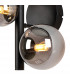 Marshall Wall Lamp 3 Light G9 Satin Black Smoke Plated Glass-6