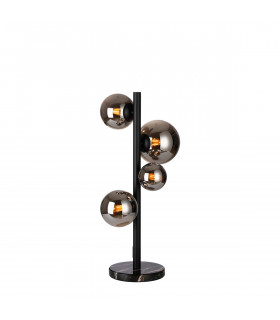 Marshall Table Lamp 4 Light G9 Satin Black Chrome Plated Glass-1