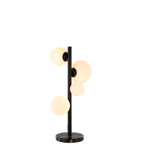 Marshall Table Lamp 4 Light G9 Satin Black Opal Glass-1