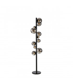 Marshall Floor Lamp 11 Light G9 Satin Black Chrome Plated Glass-1