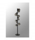 Marshall Floor Lamp 11 Light G9 Satin Black Chrome Plated Glass-7