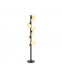 Marshall Floor Lamp 11 Light G9 Satin Black Opal Glass-1