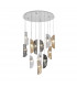 Marilla Ceiling Pendant 3m 12 Light G9 Polished Chrome Clear & Amber & Smoked Glass-6