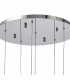 Marilla Ceiling Pendant 2.5m 6 Light G9 Polished Chrome Clear & Amber & Smoked Glass-8
