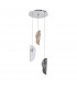 Marilla Ceiling Pendant 2m 3 Light G9 Polished Chrome Clear & Amber & Smoked Glass-5