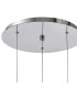 Marilla Ceiling Pendant 2m 3 Light G9 Polished Chrome Clear & Amber & Smoked Glass-6