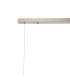 Marshall Linear Ceiling Pendant 9 Light G9 Satin Nickel Amber Plated Glass-7
